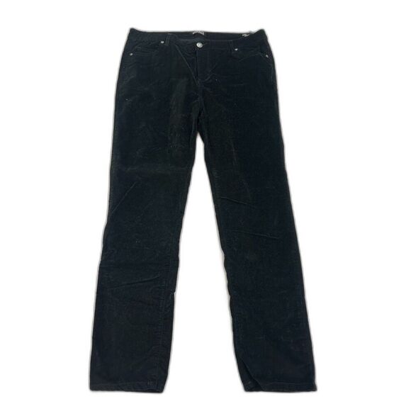 Buffalo David Bitton Pants - Buffalo by David Bitton Marvel Midrise Black Velvet Pants Stretch Skinny Size 16